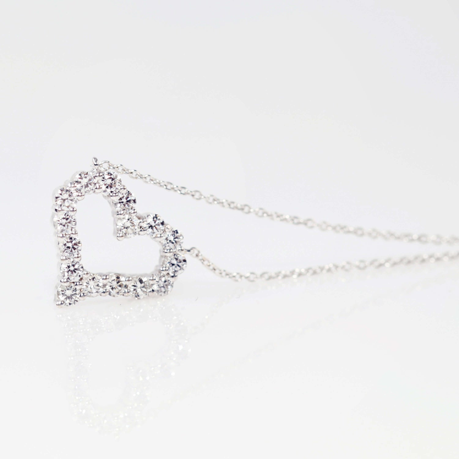 Diamond Open Heart Pendant
