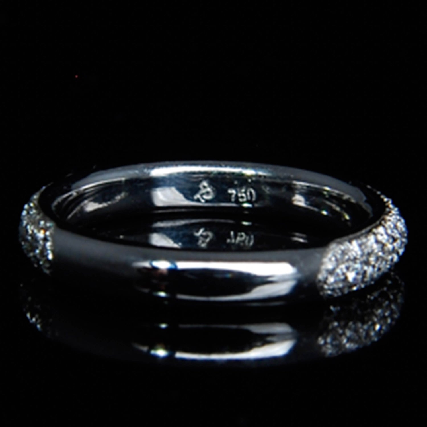 Pave Set Diamond Bombe Ring