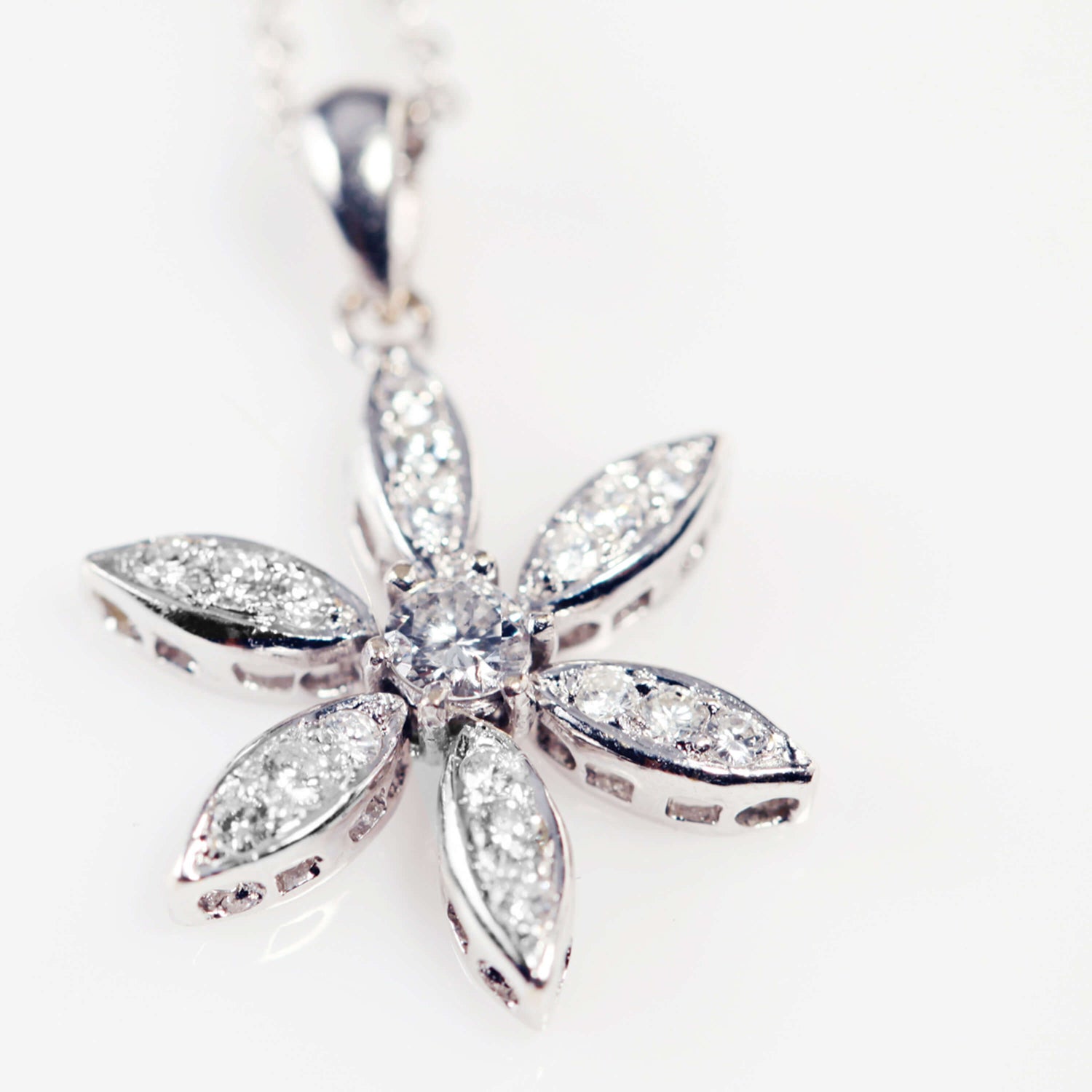 Diamond Daisy Pendant