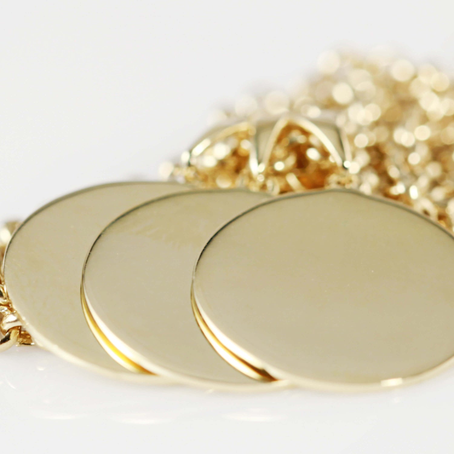 18ct Gold Tag Necklace