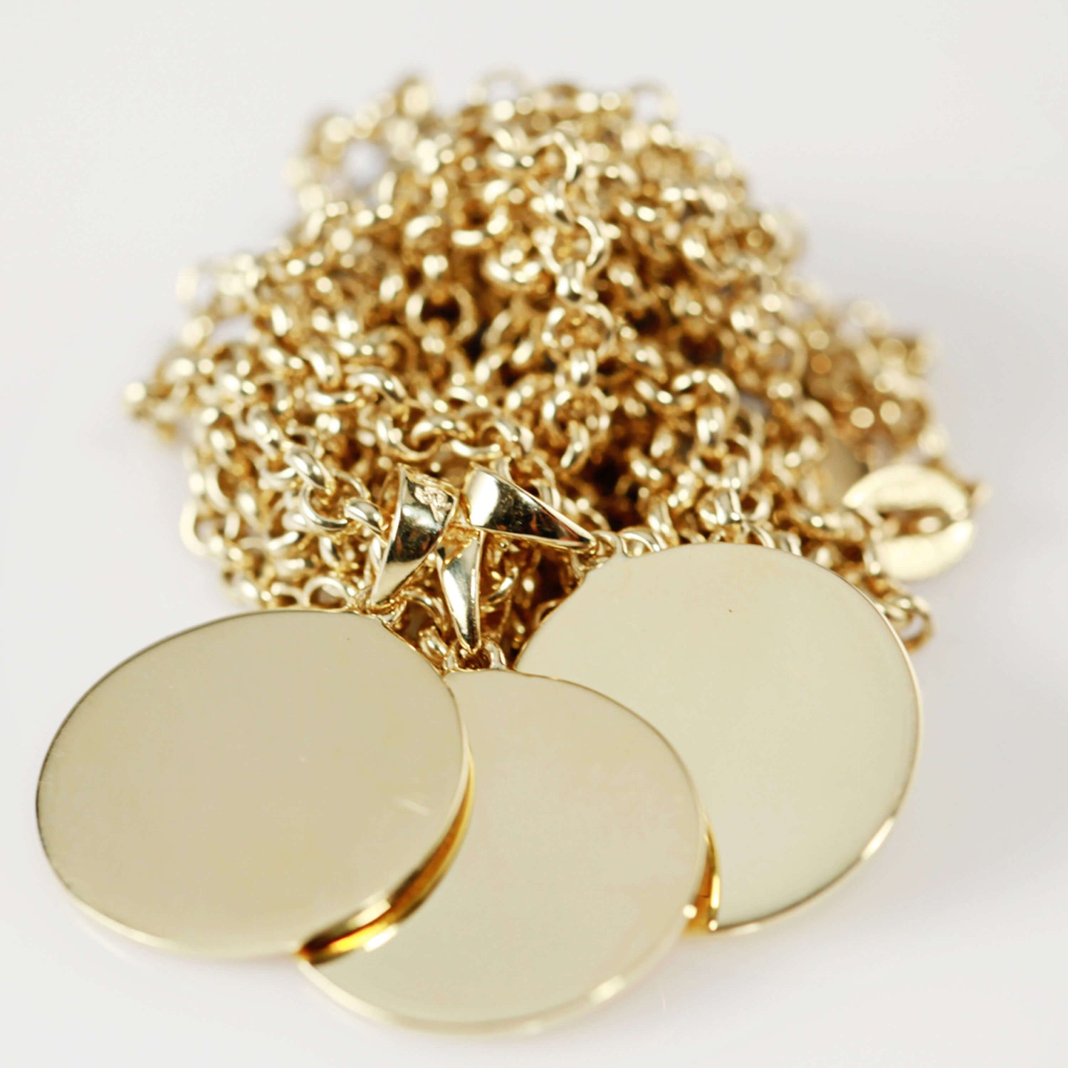 18ct Gold Tag Necklace
