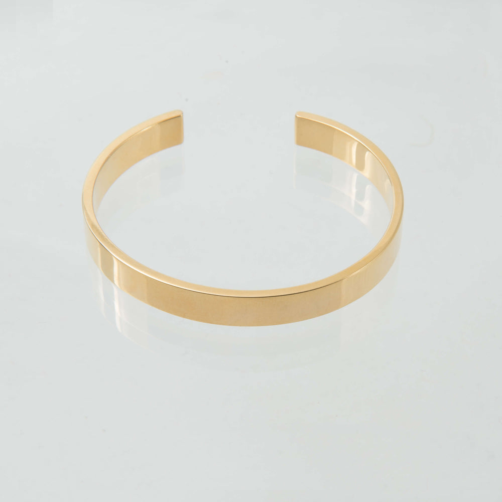 Sterling Silver and 18ct Yellow Gold Torque Bangle