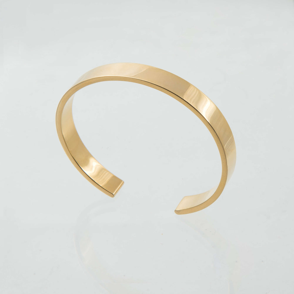 Sterling Silver and 18ct Yellow Gold Torque Bangle