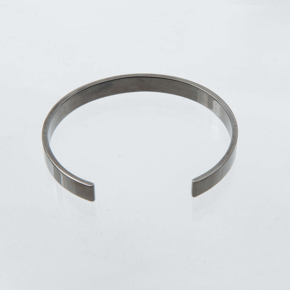 Oxodized Sterling Silver Torque Bangle