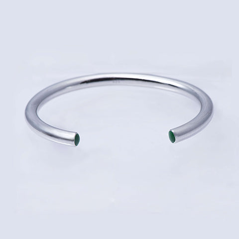 Sterling Silver and Enamel Stacking Bangle