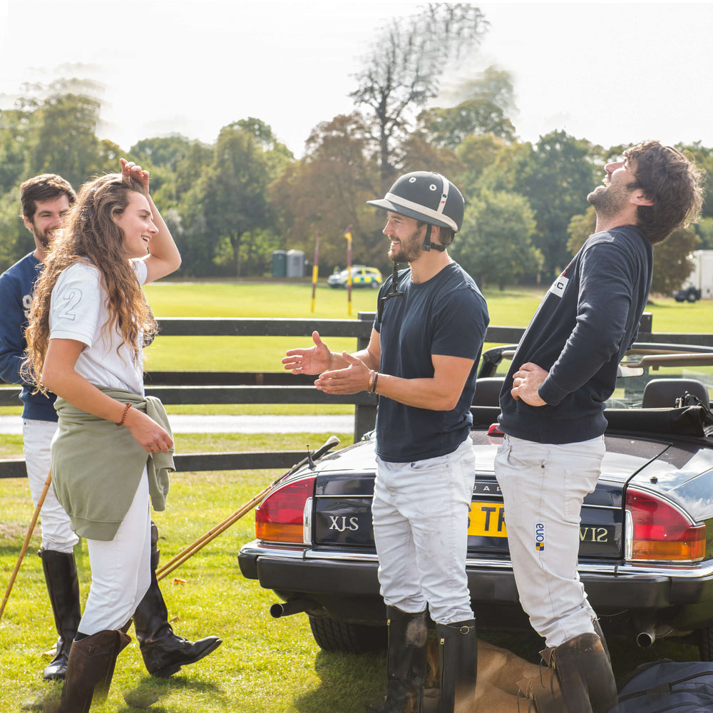 Sterling Silver And Enamel Polo Hat Charm