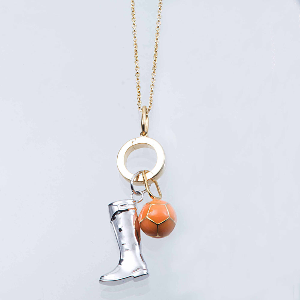 Sterling Silver and 18ct Yellow Gold Trace Link Chain