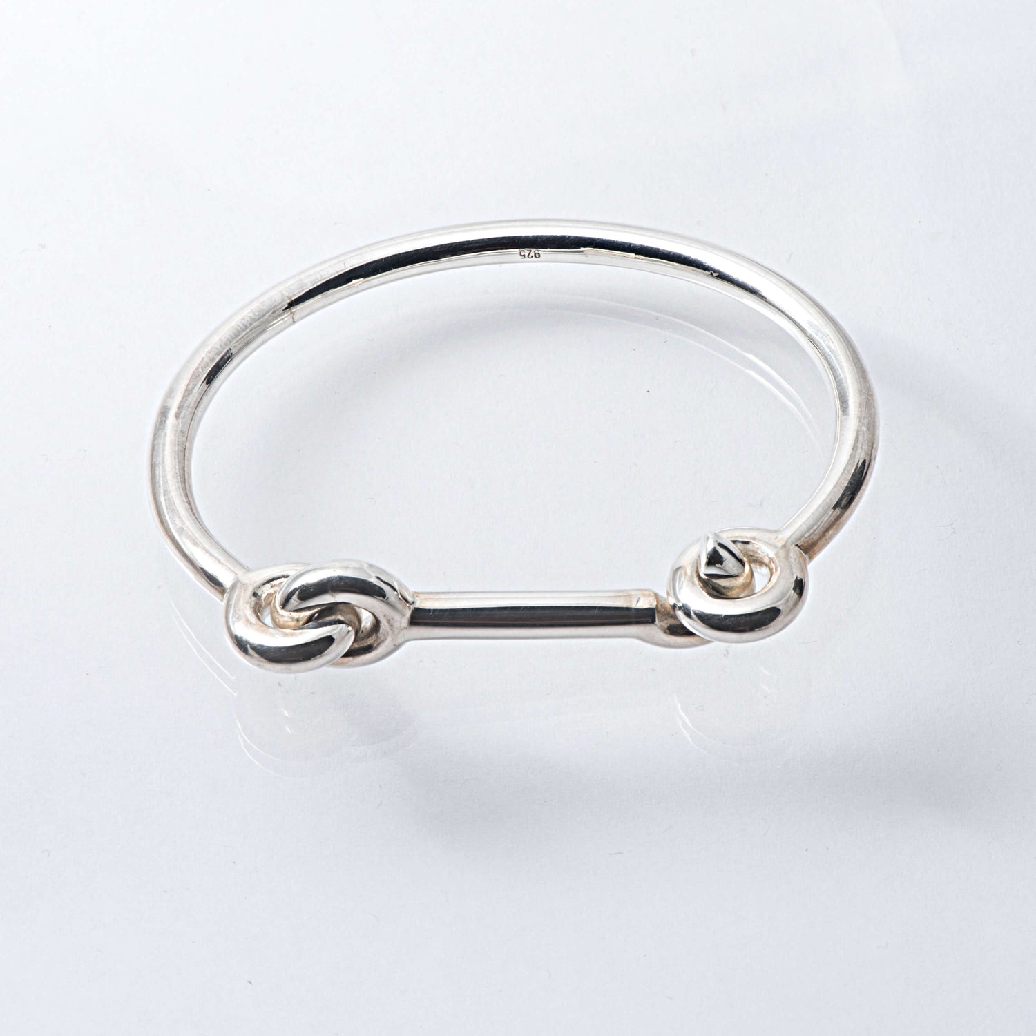 Solid Sterling Silver Snap Bangle