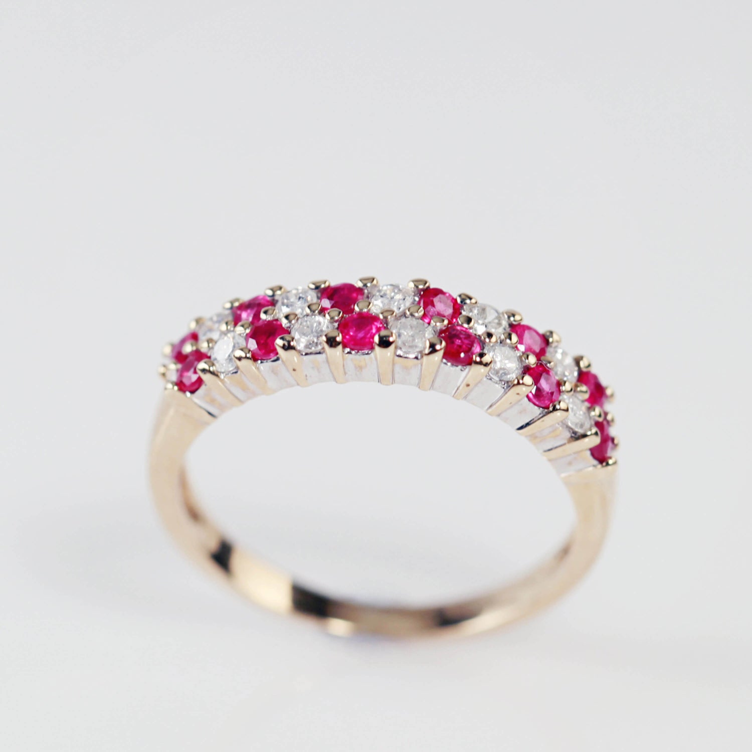 Ruby And Diamond Eternity Ring