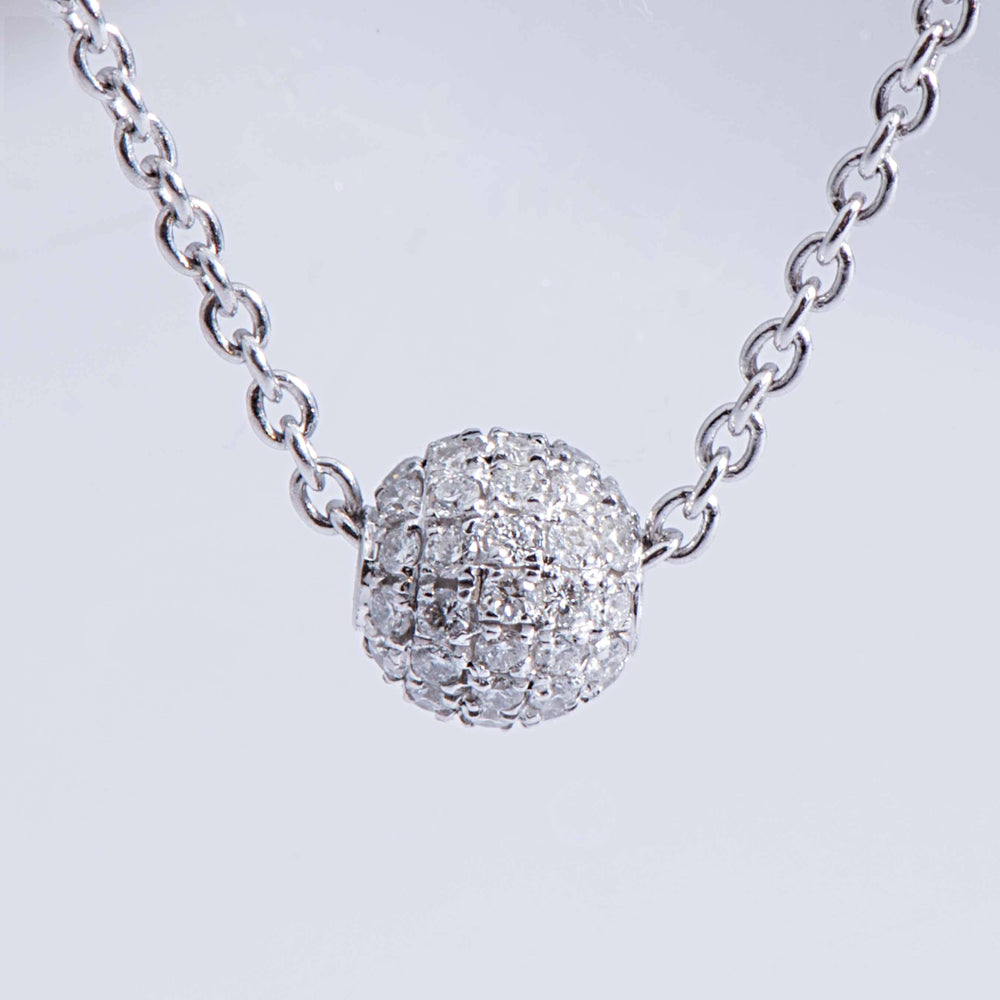 David Yurman Tapestry Quatrefoil Ball Necklace 0.5 Ct Diamond Sterling  Silver | eBay