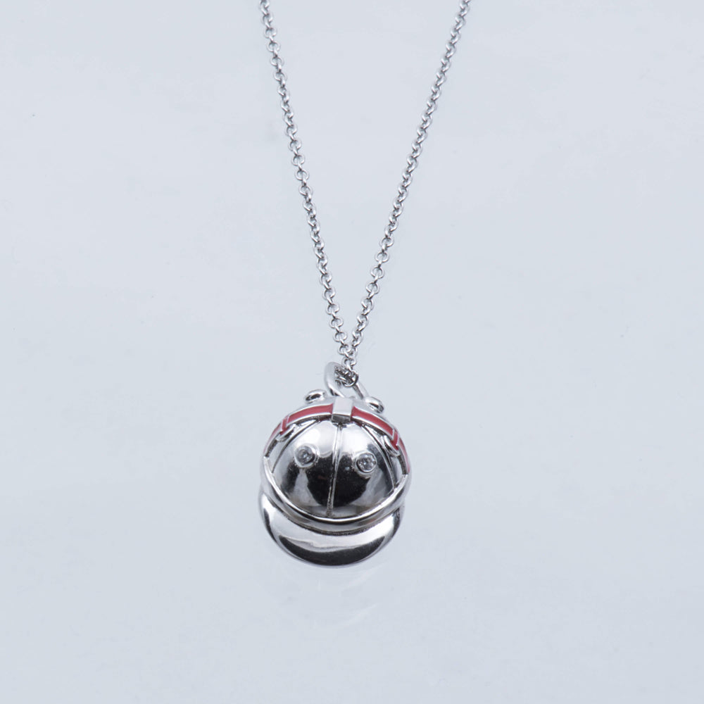 Sterling Silver And Enamel Polo Hat Charm