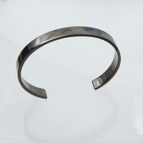 Oxodized Sterling Silver Torque Bangle