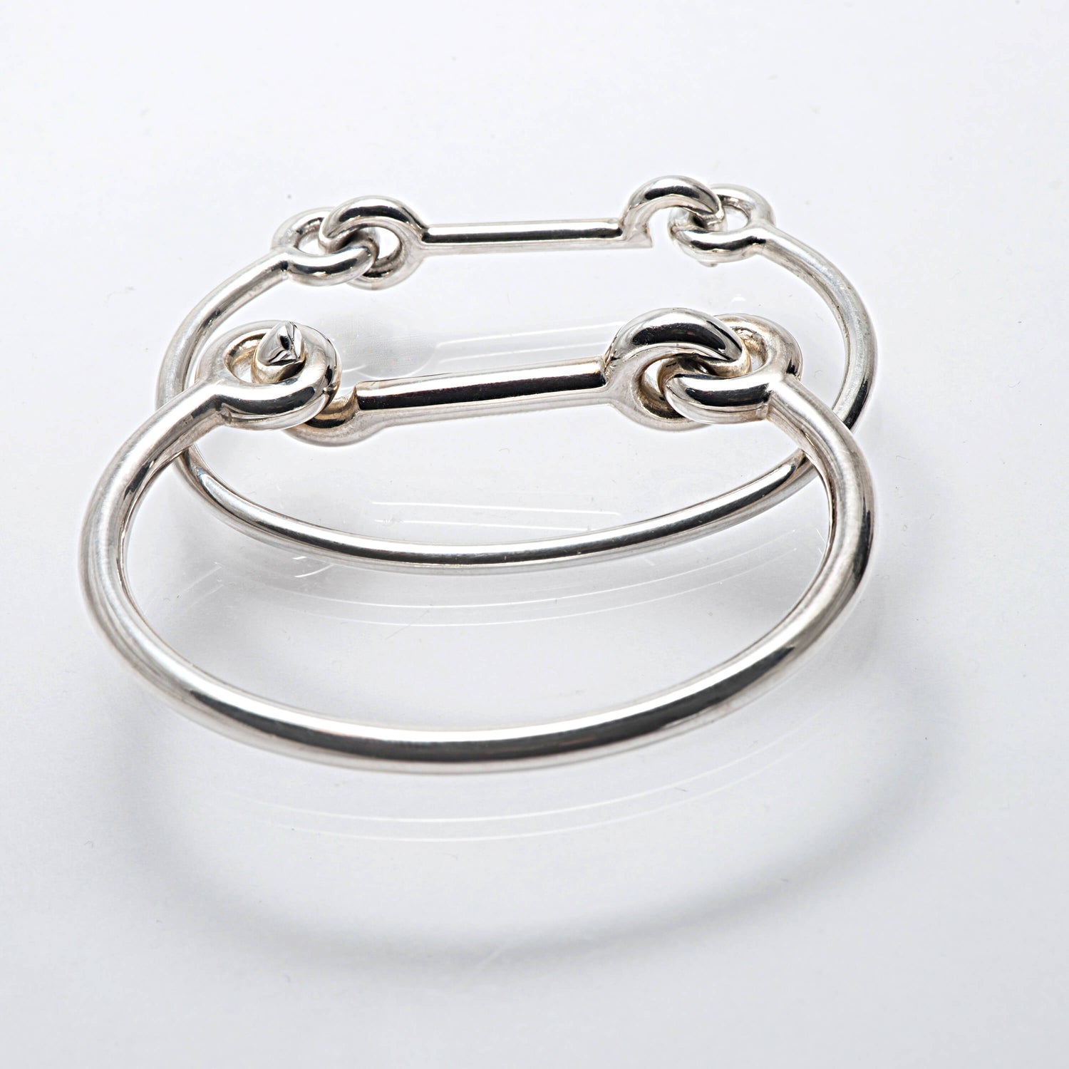 Solid Sterling Silver Snap Bangle